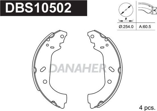 Danaher DBS10502 - Əyləc Başlığı Dəsti furqanavto.az