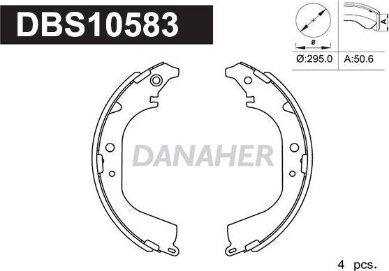 Danaher DBS10583 - Əyləc Başlığı Dəsti furqanavto.az