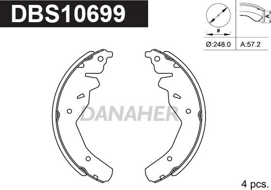 Danaher DBS10699 - Əyləc Başlığı Dəsti furqanavto.az