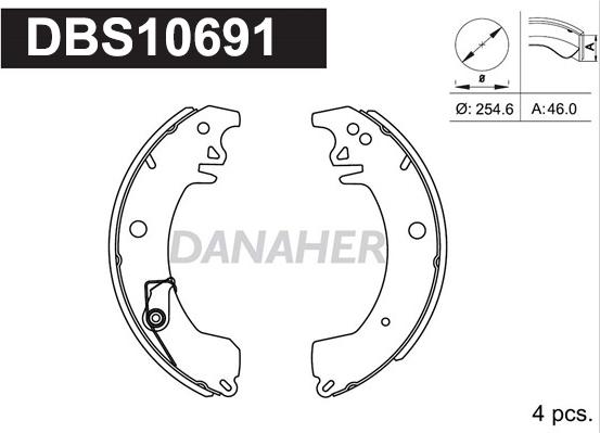 Danaher DBS10691 - Əyləc Başlığı Dəsti furqanavto.az