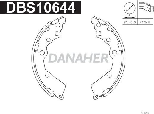 Danaher DBS10644 - Əyləc Başlığı Dəsti furqanavto.az