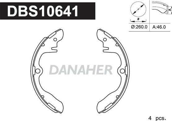 Danaher DBS10641 - Əyləc Başlığı Dəsti furqanavto.az