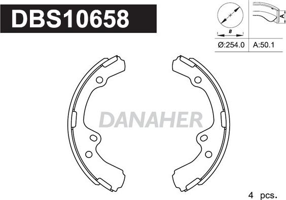 Danaher DBS10658 - Əyləc Başlığı Dəsti furqanavto.az