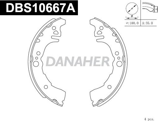 Danaher DBS10667A - Əyləc Başlığı Dəsti furqanavto.az