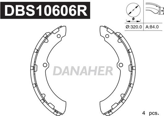 Danaher DBS10606R - Əyləc Başlığı Dəsti furqanavto.az