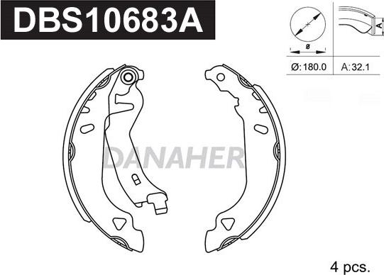 Danaher DBS10683A - Əyləc Başlığı Dəsti furqanavto.az