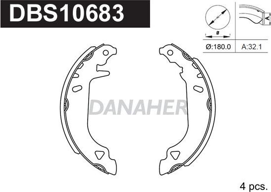 Danaher DBS10683 - Əyləc Başlığı Dəsti furqanavto.az