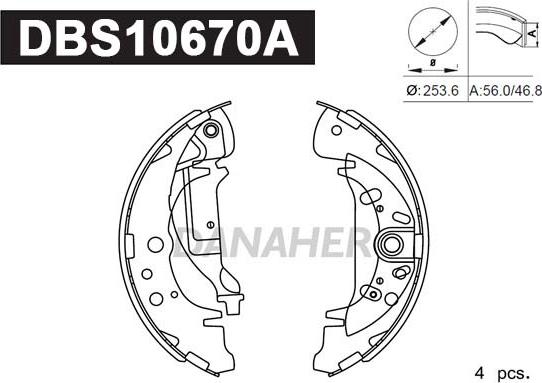 Danaher DBS10670A - Əyləc Başlığı Dəsti furqanavto.az