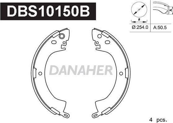 Danaher DBS10150B - Əyləc Başlığı Dəsti furqanavto.az