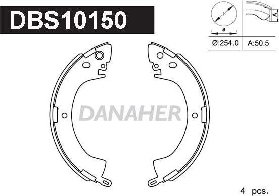 Danaher DBS10150 - Əyləc Başlığı Dəsti furqanavto.az