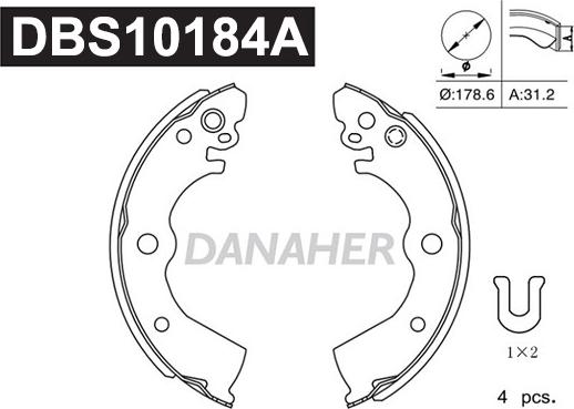 Danaher DBS10184A - Əyləc Başlığı Dəsti furqanavto.az