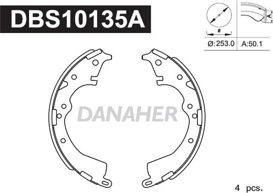 Danaher DBS10135A - Əyləc Başlığı Dəsti furqanavto.az