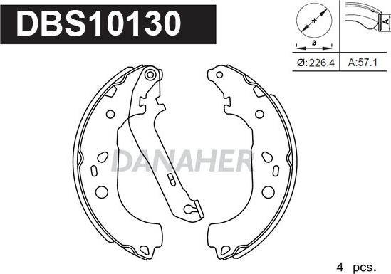 Danaher DBS10130 - Əyləc Başlığı Dəsti www.furqanavto.az