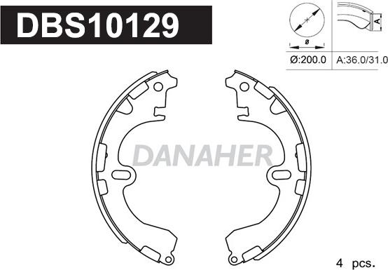 Danaher DBS10129 - Əyləc Başlığı Dəsti furqanavto.az