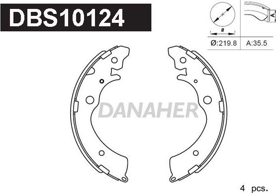 Danaher DBS10124 - Əyləc Başlığı Dəsti furqanavto.az