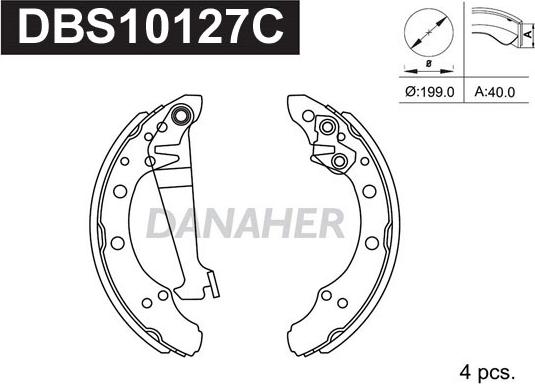 Danaher DBS10127C - Əyləc Başlığı Dəsti furqanavto.az