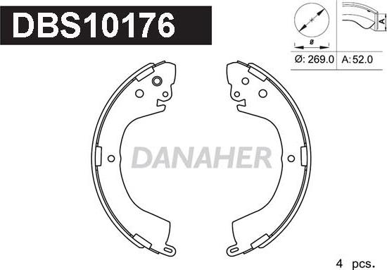 Danaher DBS10176 - Əyləc Başlığı Dəsti furqanavto.az