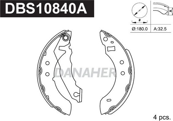 Danaher DBS10840A - Əyləc Başlığı Dəsti furqanavto.az