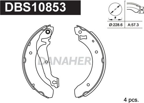 Danaher DBS10853 - Əyləc Başlığı Dəsti furqanavto.az