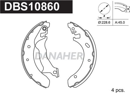 Danaher DBS10860 - Əyləc Başlığı Dəsti furqanavto.az