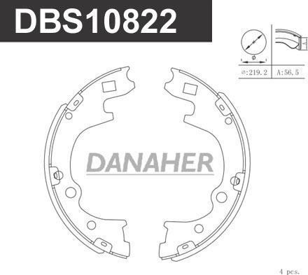 Danaher DBS10822 - Əyləc Başlığı Dəsti furqanavto.az