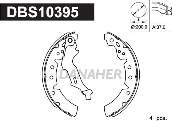 Danaher DBS10395 - Əyləc Başlığı Dəsti furqanavto.az