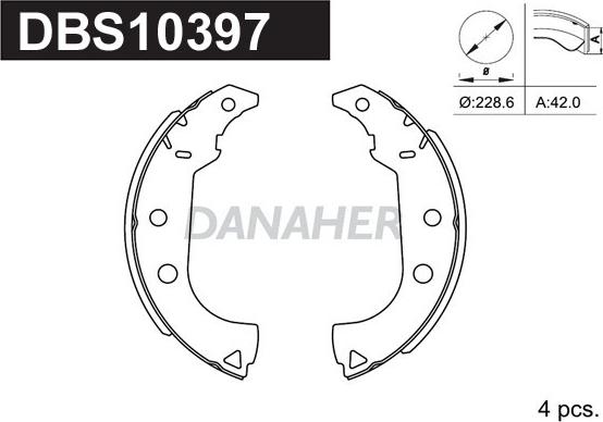 Danaher DBS10397 - Əyləc Başlığı Dəsti furqanavto.az