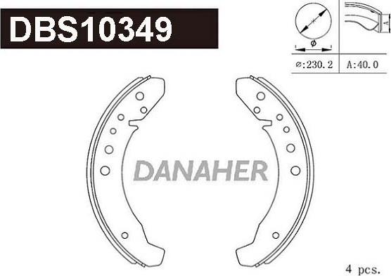 Danaher DBS10349 - Əyləc Başlığı Dəsti furqanavto.az