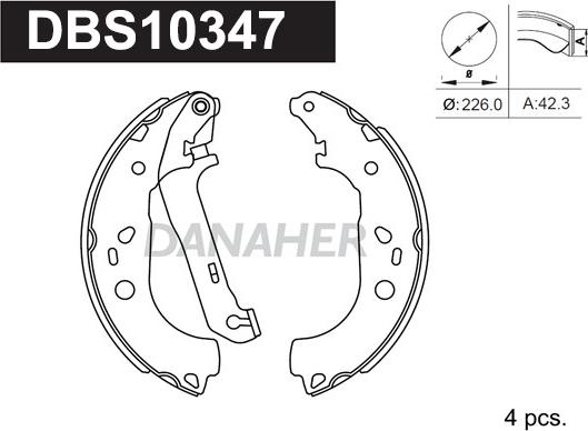 Danaher DBS10347 - Əyləc Başlığı Dəsti furqanavto.az