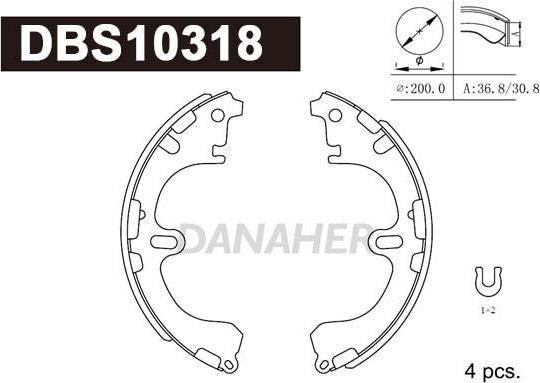 Danaher DBS10318 - Əyləc Başlığı Dəsti furqanavto.az