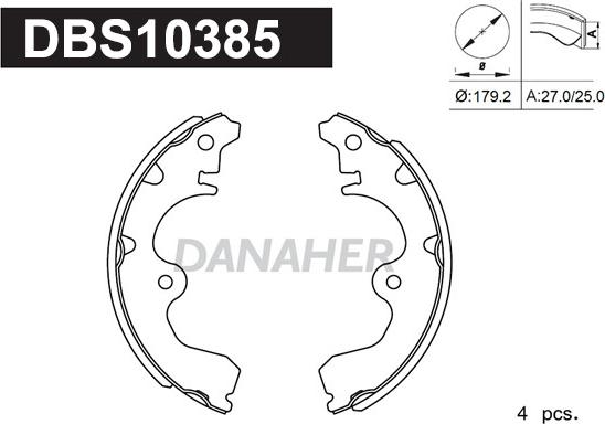 Danaher DBS10385 - Əyləc Başlığı Dəsti furqanavto.az