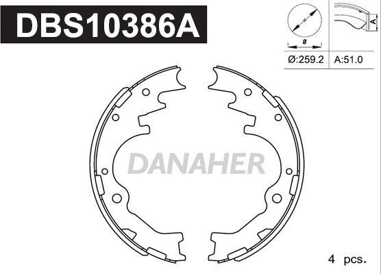 Danaher DBS10386A - Əyləc Başlığı Dəsti furqanavto.az