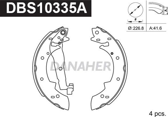 Danaher DBS10335A - Əyləc Başlığı Dəsti furqanavto.az