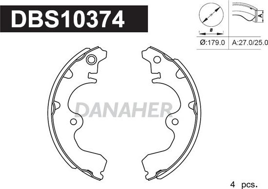 Danaher DBS10374 - Əyləc Başlığı Dəsti furqanavto.az