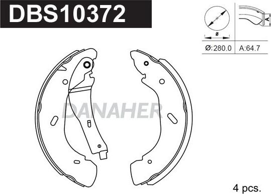 Danaher DBS10372 - Əyləc Başlığı Dəsti furqanavto.az