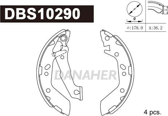 Danaher DBS10290 - Əyləc Başlığı Dəsti furqanavto.az