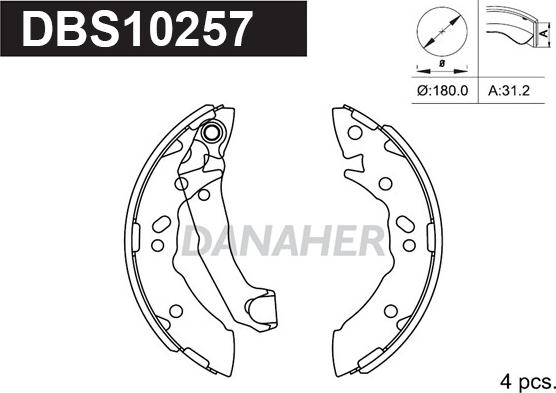 Danaher DBS10257 - Əyləc Başlığı Dəsti furqanavto.az