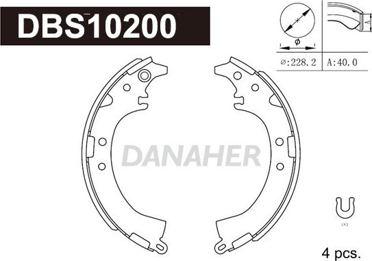 Danaher DBS10200 - Əyləc Başlığı Dəsti furqanavto.az