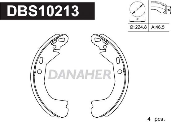 Danaher DBS10213 - Əyləc Başlığı Dəsti furqanavto.az