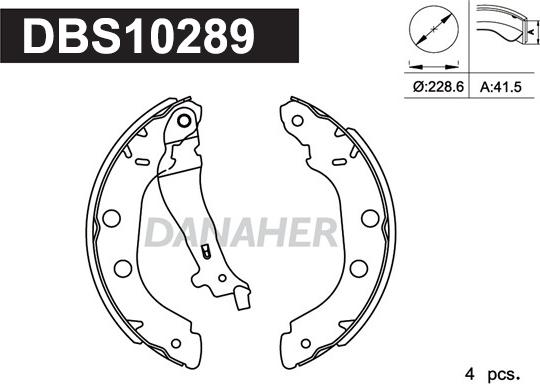 Danaher DBS10289 - Əyləc Başlığı Dəsti furqanavto.az