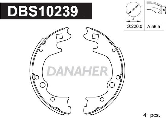 Danaher DBS10239 - Əyləc Başlığı Dəsti furqanavto.az