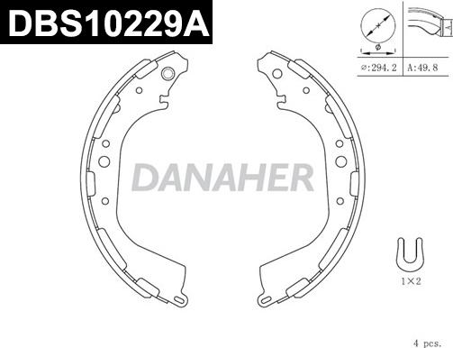 Danaher DBS10229A - Əyləc Başlığı Dəsti furqanavto.az