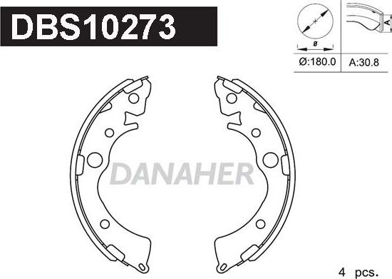 Danaher DBS10273 - Əyləc Başlığı Dəsti furqanavto.az