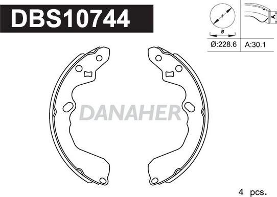 Danaher DBS10744 - Əyləc Başlığı Dəsti furqanavto.az