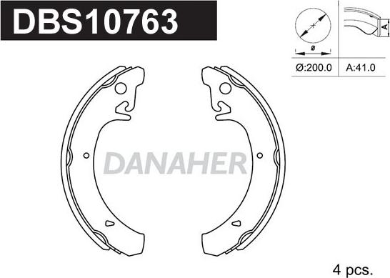 Danaher DBS10763 - Əyləc Başlığı Dəsti furqanavto.az