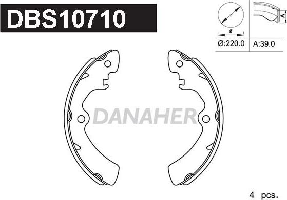 Danaher DBS10710 - Əyləc Başlığı Dəsti furqanavto.az