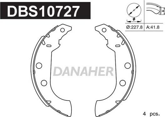 Danaher DBS10727 - Əyləc Başlığı Dəsti furqanavto.az