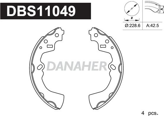 Danaher DBS11049 - Əyləc Başlığı Dəsti furqanavto.az