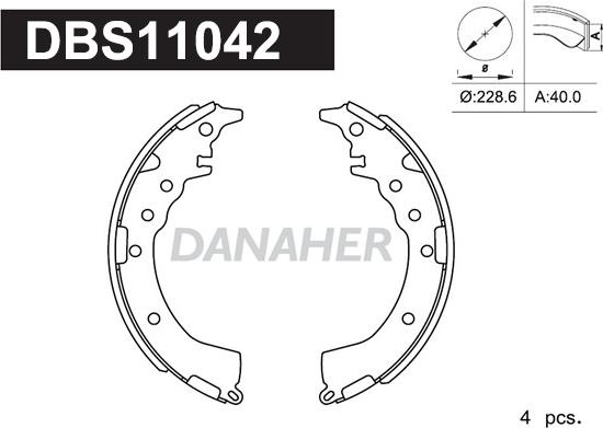 Danaher DBS11042 - Əyləc Başlığı Dəsti furqanavto.az