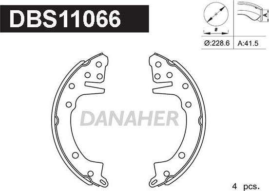 Danaher DBS11066 - Əyləc Başlığı Dəsti furqanavto.az